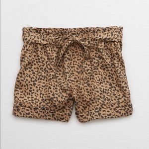Aerie Camp Short XL leopard print NWT
